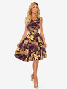 numoco Kleid - Sweetheart-Ausschnitt - Blattgold Numoco