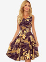 numoco Kleid - Sweetheart-Ausschnitt - Blattgold Numoco