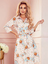 numoco Kleid - weiße und goldene Kreise Numoco SANDY