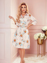 numoco Kleid - weiße und goldene Kreise Numoco SANDY
