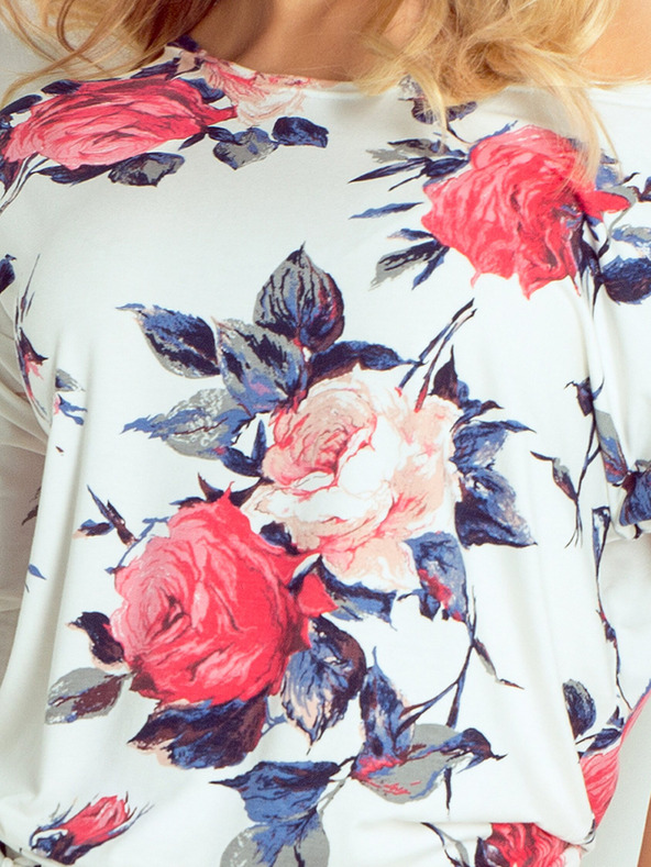 numoco Sportliches Kleid - bunte große Blumen Numoco