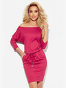 numoco Sportliches Kleid mit Taschen - Himbeere Numoco