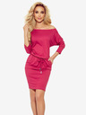 numoco Sportliches Kleid mit Taschen - Himbeere Numoco