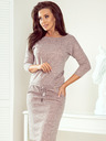 numoco Sportliches Kleid aus Sweatstoff - schmutziges Rosa Numoco