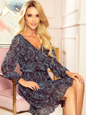 numoco Kleid mit Rundhalsausschnitt - Türkis Numoco BAKARI