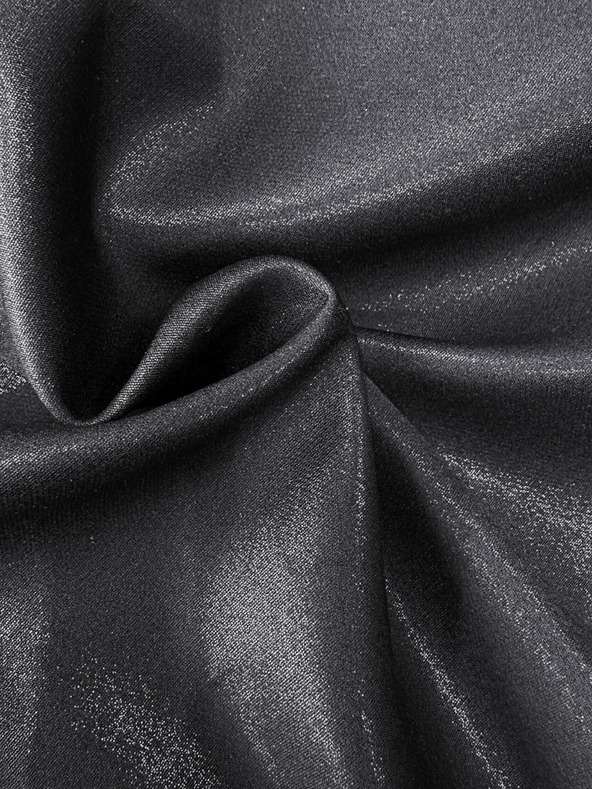 numoco Schwarzes Damen Kleid mit verlängertem Ausschnitt Numoco