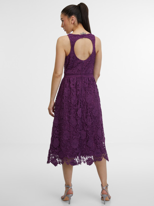 Orsay Lila Damen-Spitzenkleid ORSAY
