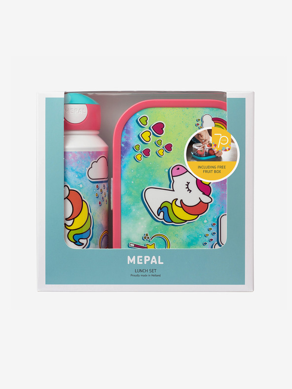 Mepal Mepal Campus Einhorn Hellblaues Snack-Set für Kinder