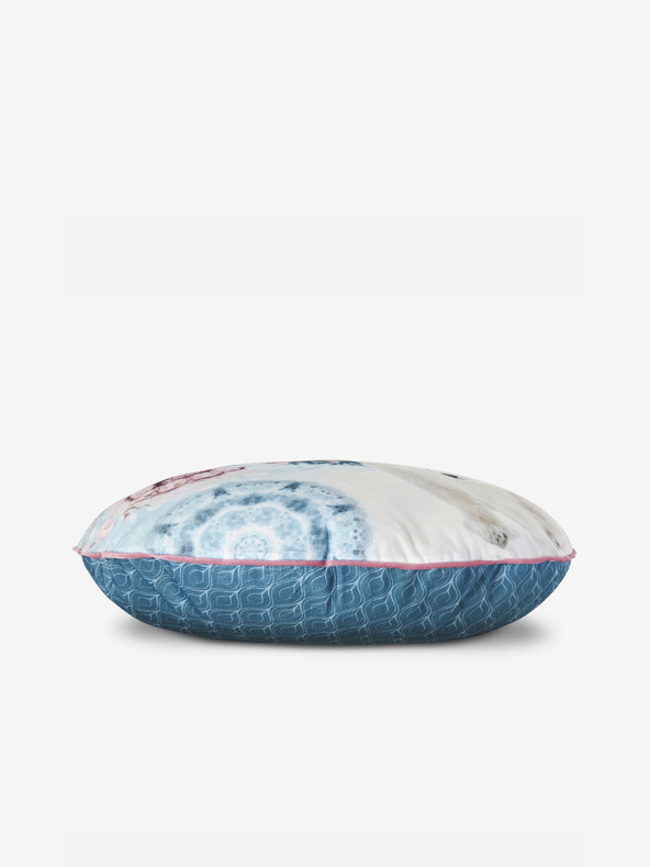 Hip Bedding 55 cm Durchmesser - Blau gemustertes Wendekissen Home Hip Kodiak