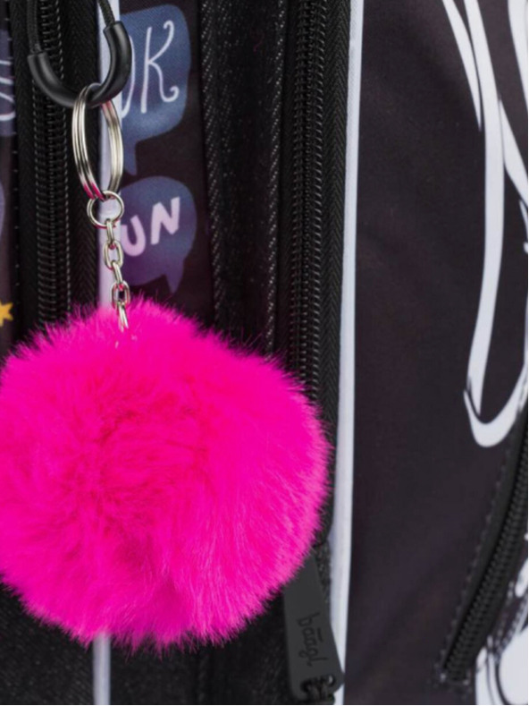 BAAGL  Schwarzer Cubic Schulrucksack Sneakers Baagl