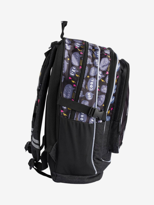 BAAGL  Schwarzer Cubic Schulrucksack Sneakers Baagl