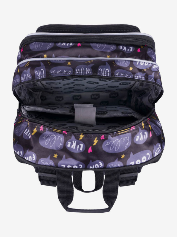 BAAGL  Schwarzer Cubic Schulrucksack Sneakers Baagl