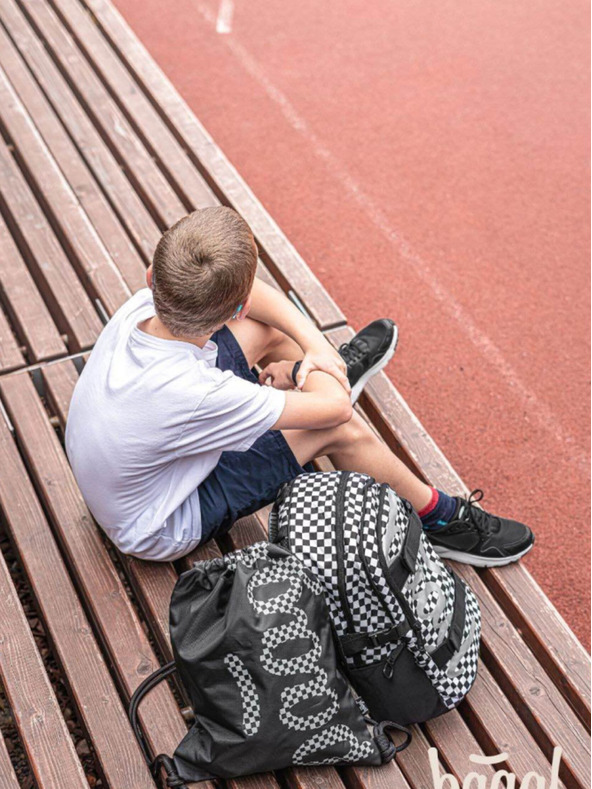 BAAGL  Schwarzer Schulrucksack Skate Ska Baagl