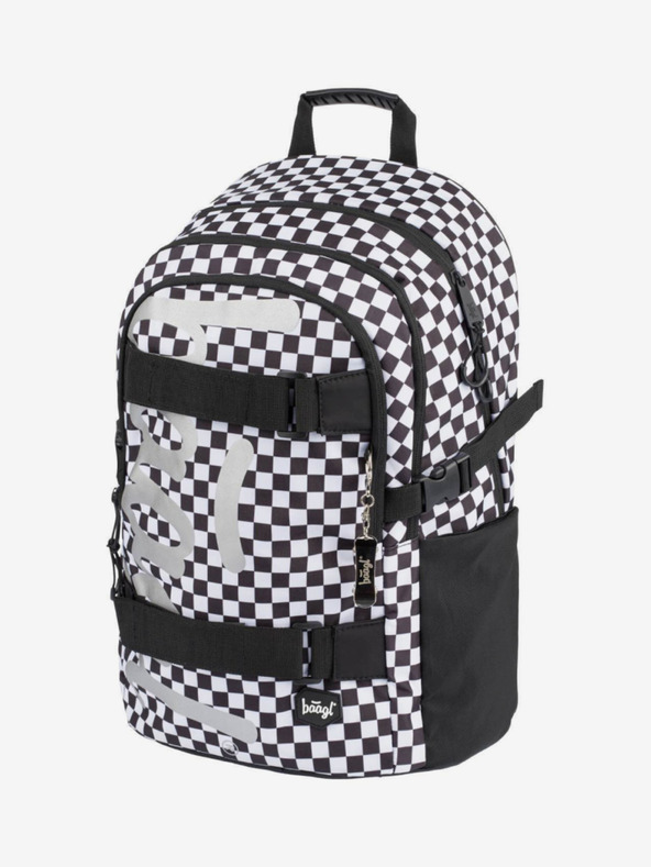 BAAGL  Schwarzer Schulrucksack Skate Ska Baagl