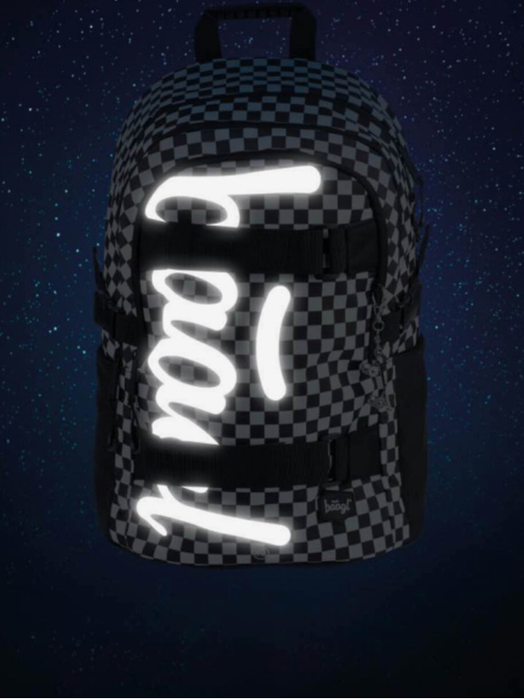 BAAGL  Schwarzer Schulrucksack Skate Ska Baagl