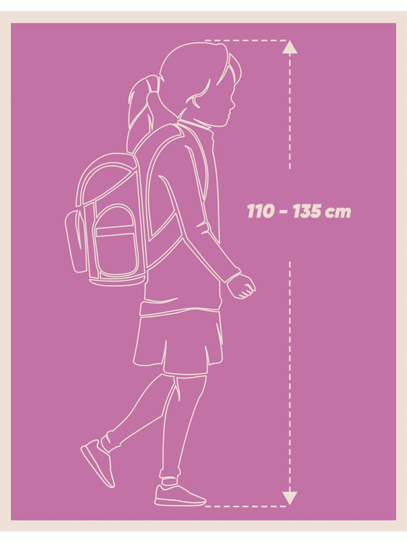 BAAGL  Lila Schulrucksack Airy Haustiere Baagl