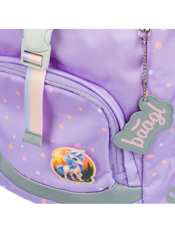 BAAGL  Lila Schulrucksack Airy Haustiere Baagl