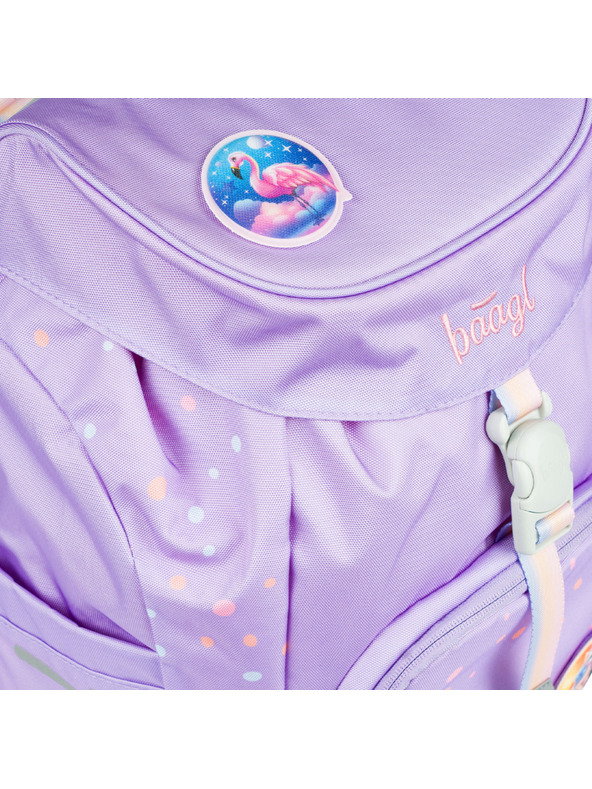 BAAGL  Lila Schulrucksack Airy Haustiere Baagl