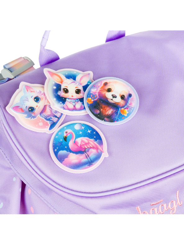 BAAGL  Lila Schulrucksack Airy Haustiere Baagl