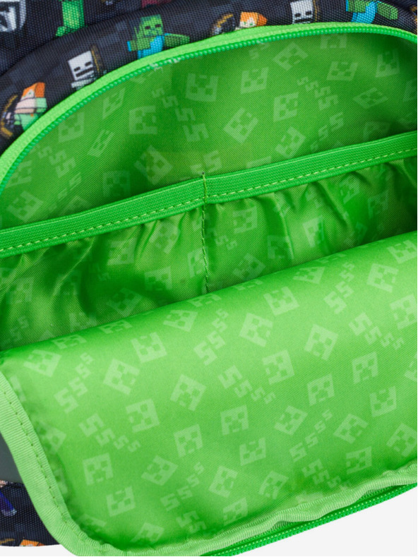 BAAGL  Blauer Schulrucksack Airy Minecraft Baagl