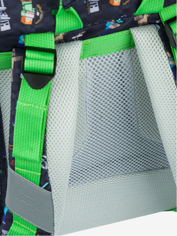 BAAGL  Blauer Schulrucksack Airy Minecraft Baagl