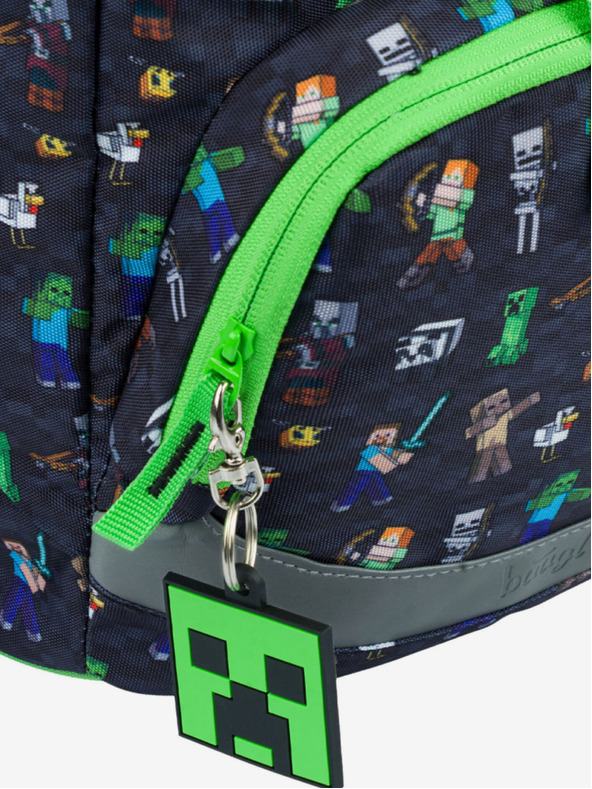 BAAGL  Blauer Schulrucksack Airy Minecraft Baagl