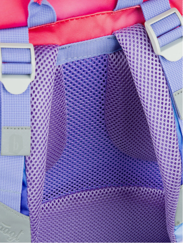 BAAGL  Roter Schulrucksack Airy Hippie Baagl