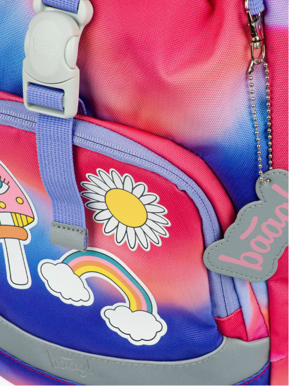 BAAGL  Roter Schulrucksack Airy Hippie Baagl