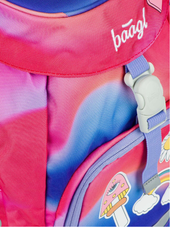 BAAGL  Roter Schulrucksack Airy Hippie Baagl