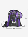 BAAGL  Schwarzes 3 SET Cubic Wednesday: Rucksack, Mäppchen und Tasche Baagl