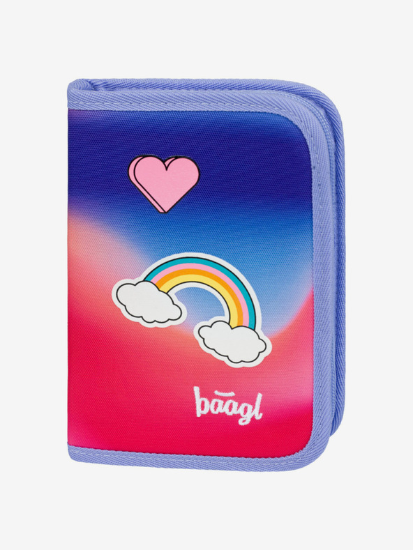 BAAGL  Rotes 3 SET Airy Hippie: Rucksack, Mäppchen, Tasche Baagl