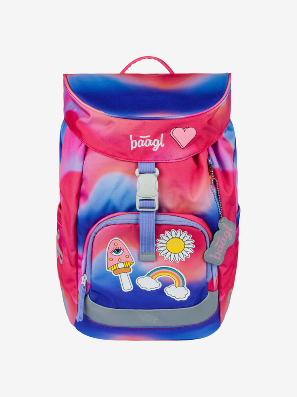 BAAGL  Rotes 3 SET Airy Hippie: Rucksack, Mäppchen, Tasche Baagl
