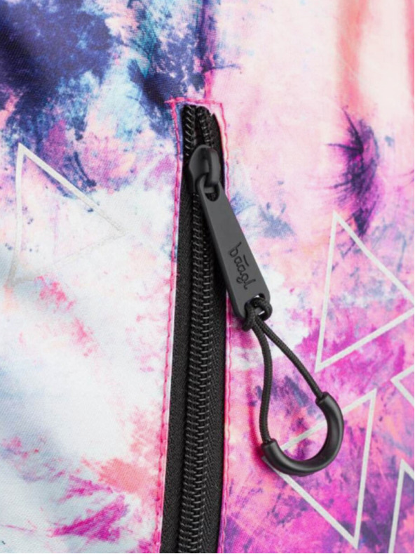 BAAGL  Rosa Schulrucksack Cubic Abstrakt Baagl