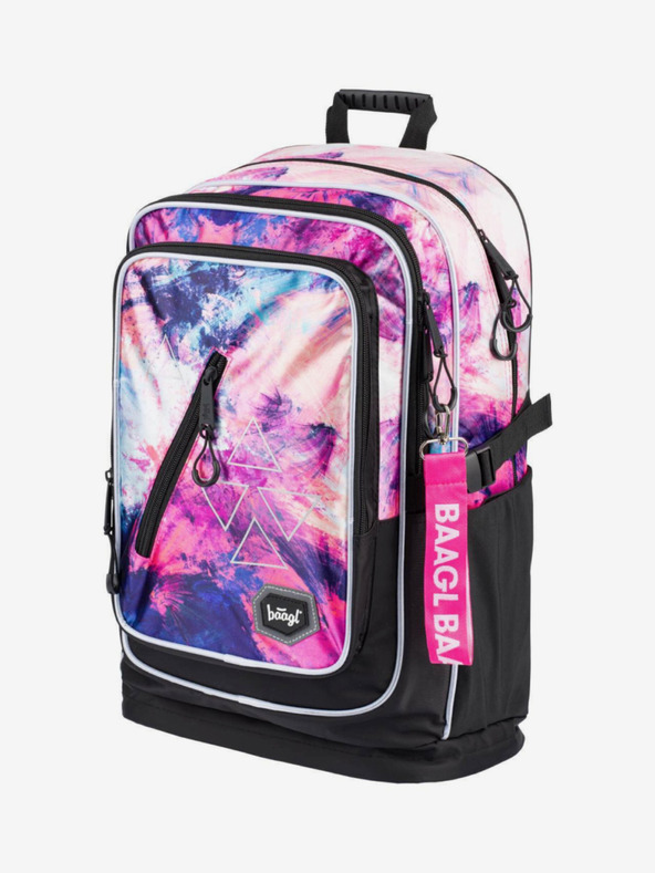 BAAGL  Rosa Schulrucksack Cubic Abstrakt Baagl