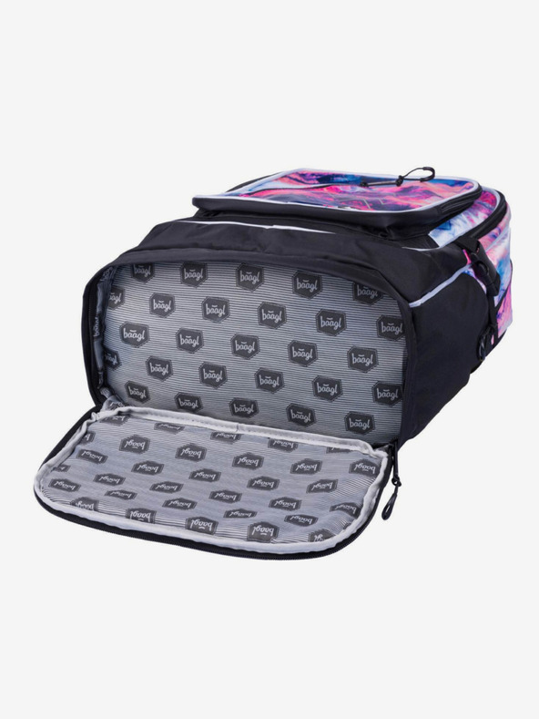 BAAGL  Rosa Schulrucksack Cubic Abstrakt Baagl