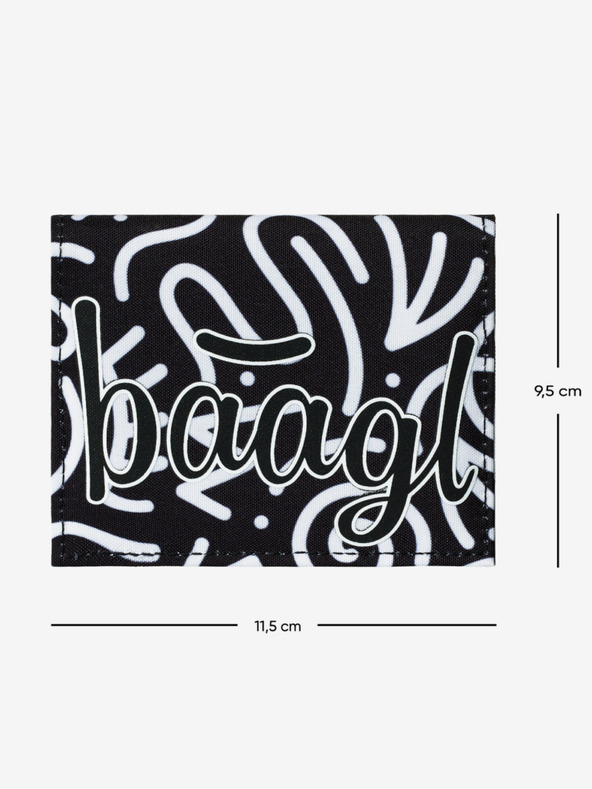 BAAGL  Schwarzes Schülerportemonnaie Baagl Element