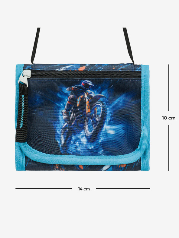 BAAGL  Blaues Portemonnaie Motorrad Baagl