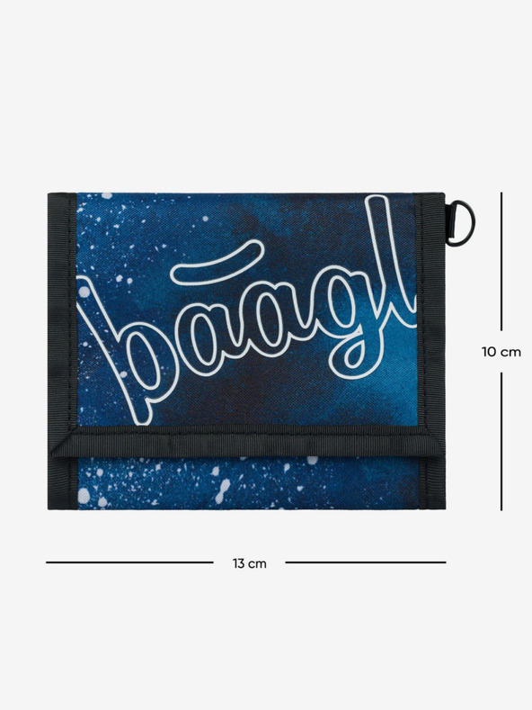 BAAGL  Blaue Baagl Stahl Brieftasche
