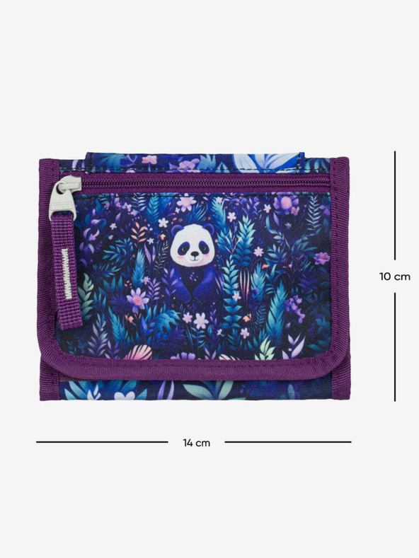 BAAGL  Lila Geldbörse zum Umhängen Baagl Jungle Panda
