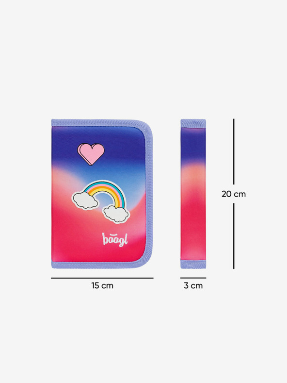 BAAGL  Lila Schulmäppchen Hippie Baagl