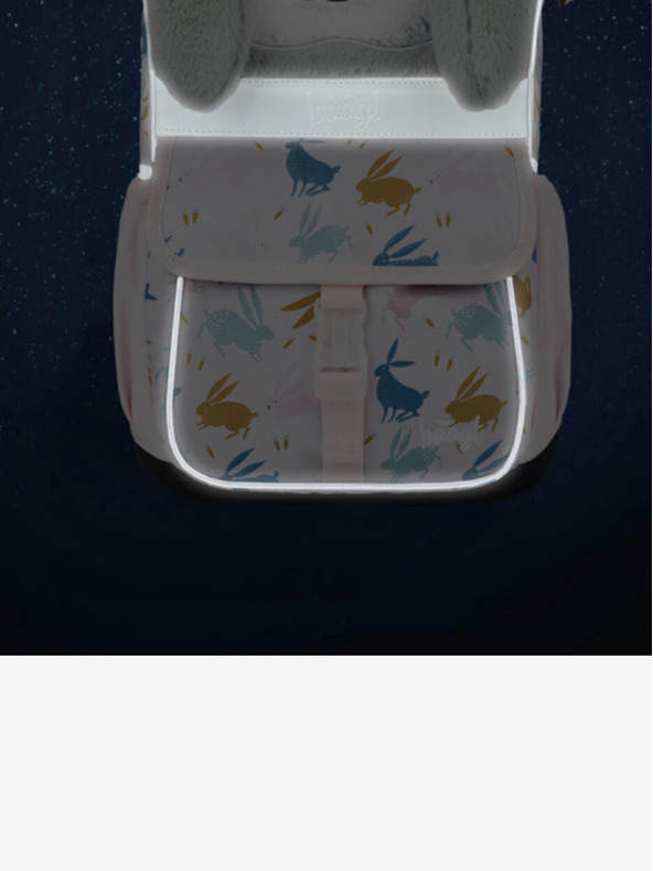 BAAGL  Beige 3 SET Zippy Bunny: Aktentasche, Federtasche, Tasche Baagl