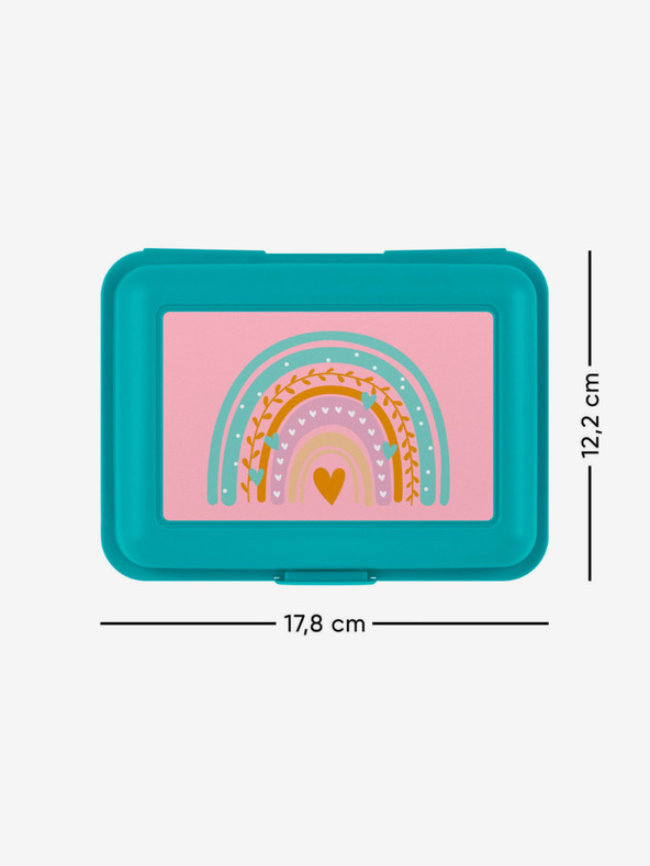BAAGL  Blaue Regenbogen Snack Box Türkis Baagl