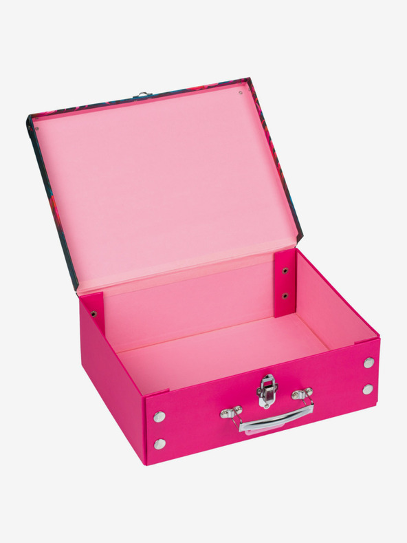 BAAGL  Pinke Faltschultasche mit Beschlägen Baagl Flamingos