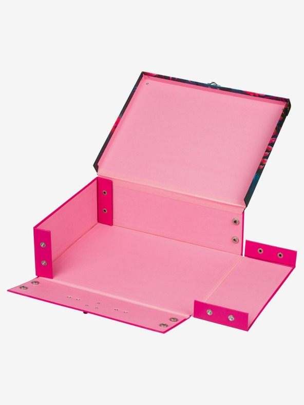 BAAGL  Pinke Faltschultasche mit Beschlägen Baagl Flamingos