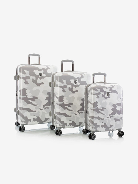 Heys Set aus drei weißen Heys White Camo S,M,L Koffern