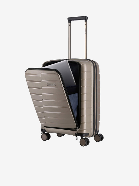 Travelite Beige Travelite Air Base 4w S Fronttasche Champagner