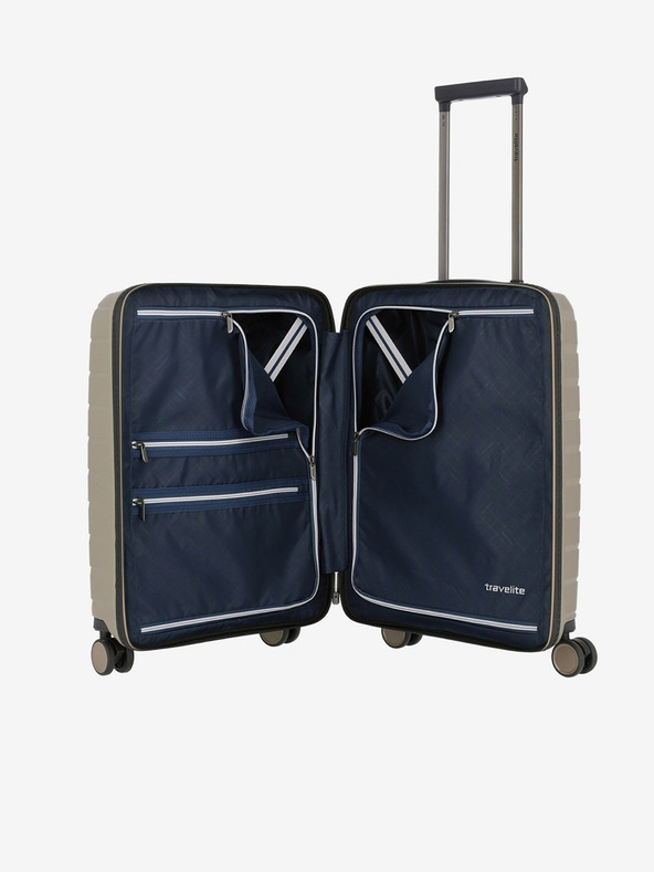 Travelite Beige Travelite Air Base 4w S Fronttasche Champagner