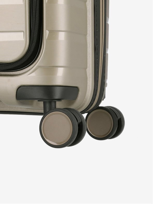 Travelite Beige Travelite Air Base 4w S Fronttasche Champagner