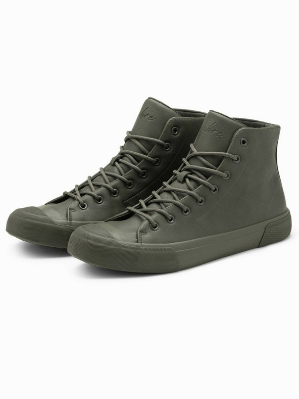 Ombre Clothing High-Top-Sneaker mit Gummispitze für Herren Ombre Clothing