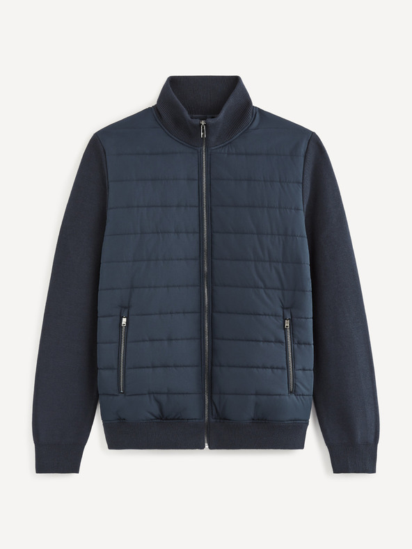 Celio Dunkelblaue Celio Steppjacke für Herren